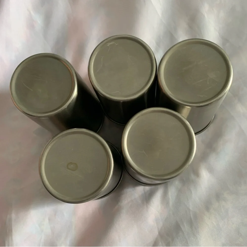 Set of 5 Aluminum Tumblers Craft Materials Office Makeup Supplies 24 oz.